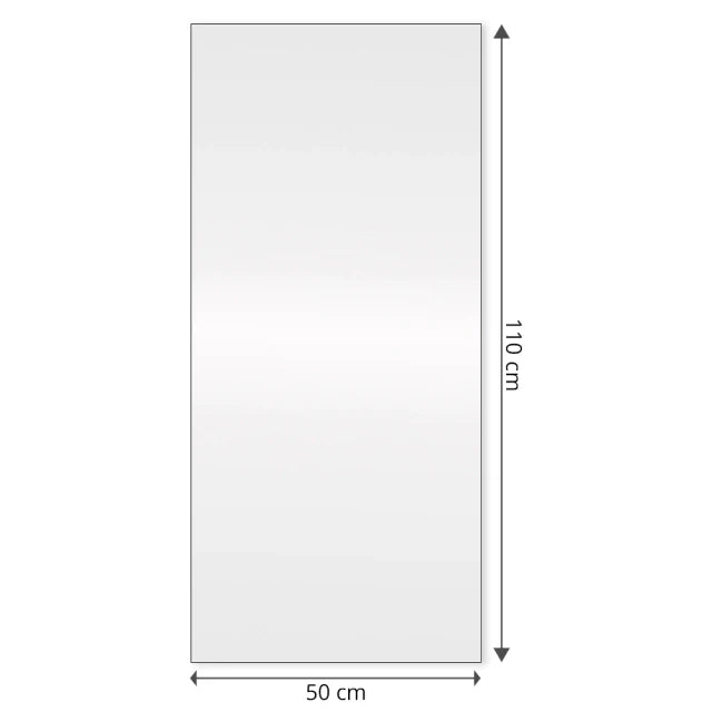 Schmaler rechteckiger Spiegel 50x110cm